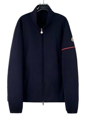 J30700 Moncler 23 Ruinette dark blue logo patch jacket jacket 4 L size